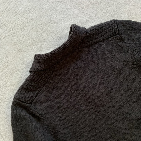 Reiss Men’s Slim Fit Button-Up Cardigan – Charcoal Gray Wool Blend (L) - Picture 14 of 16